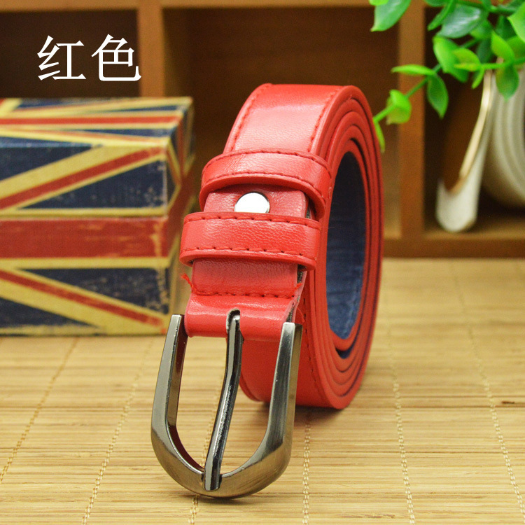 cinturón elástico de alta calidad color blanco y rojo Cinturón de piel sintética para niños y niñas cinturón elástico de alta calidad color blanco y rojo Cinturón de piel sintética para niños y niñas
