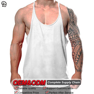 Canotte da allenamento per Bodybuilding da uomo personalizzate camicia leggera da allenamento in cotone senza maniche gilet solido abbigliamento da palestra - Product Image 4