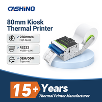 Module d'imprimante thermique intégrée Cashino KP-802 80 mm avec coupe-papier automatique USB RS232 LAN pour kiosque de stationnement et de billetterie