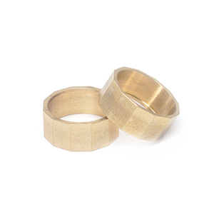 Anello distanziatore in ottone a 12 lati lavorato a CNC su misura, boccola poligonale in ottone grezzo per hardware di strumenti e gioielli (grezzo) - Product Image 1