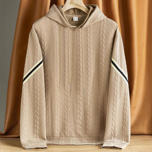 Sweat-shirt à capuche léger pour homme avec poche, respirant, décontracté, gris - Product Image 2