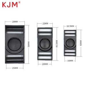 Hebillas de cierre de mosquetón de plástico de 20 mm, resistentes, de seguridad, ajustables, impermeables, giratorias, con liberación lateral, para mochila - Product Image 2