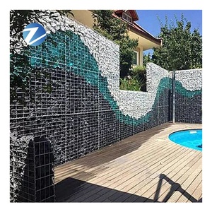 Hình chữ nhật gabion bức tường 4mm 4x2x1 vườn xây dựng Hàn đá giỏ gabion & đá tường giá - Product Image 6