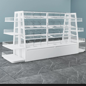 Estante de aperitivos de góndola de Metal resistente para exhibición de tienda de conveniencia Construcción de un solo lado de doble cara Exhibición de venta de supermercado - Product Image 1
