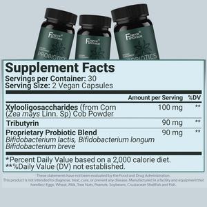 Extractos de Probióticos con Etiqueta Personalizada, 60 Cápsulas, Apoyo a la Salud Digestiva, Probiótico para Hombres y Mujeres, Suplemento Probiótico - Product Image 3