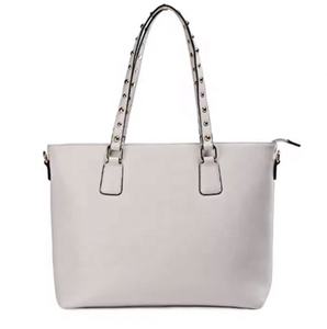 Vente en gros de sacs à main en cuir artificiel personnalisés de luxe pour femmes, fermeture ouverte avec motif de lettres pour dames - Product Image 6