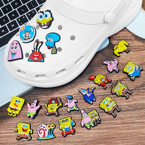 Personalizzato popolare cartone animato <span class=keywords><strong>SpongeBob</strong></span> SquarePants Pvc decorazione di scarpe alla moda <span class=keywords><strong>SpongeBob</strong></span> SquarePants fascino scarpe - Product Image 3