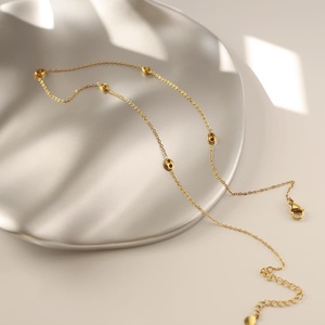 Ensemble <span class=keywords><strong>de</strong></span> bijoux pour <span class=keywords><strong>femme</strong></span>, collier et bracelet à maillons en acier inoxydable plaqué <span class=keywords><strong>or</strong></span> 18 carats, motif <span class=keywords><strong>grain</strong></span> <span class=keywords><strong>de</strong></span> <span class=keywords><strong>café</strong></span> et nez <span class=keywords><strong>de</strong></span> cochon, anti-ternissement, tendance - Product Image 2