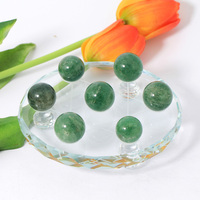 Sphère de cristal naturelle en forme de fraise verte DIY, pierres de guérison, sphère de cristal spirituelle pour la méditation, boule de cristal pour le Feng Shui