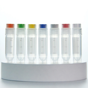 <b>Plastic</b> External Thread Sterile Cryogenic Tubes 1.8mL 2mL for Lab Sample <b>Storage</b> - Product Image 1