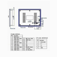 Monitor Layar Sentuh Kapasitif TFT LCD 7 Inci 1024x600 dengan Kontrol Sentuh Input & USB FT7311