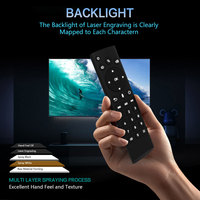 Control remoto Air Mouse de 27 teclas, modo dual retroiluminado BT 2,4G USB con voz IR y ATV para Android Smart TV Box PC