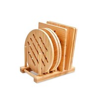 Tapis à thé en bambou, coussins isolants et napperon en bois, dessous de plat résistant à la chaleur, tapis de Table à manger, tapis de bol, vente en gros
