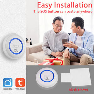 TY-SOS-1 Dispositivo de Seguridad Personal Inteligente, Botón de Pánico SOS Inalámbrico con WIFI Tuya, Alarma de Defensa Personal, Llavero de Seguridad - Product Image 3