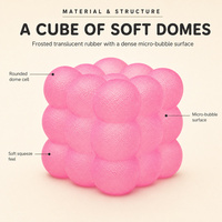 Jouet anti-stress en forme de cube givré à presser, cube d'eau souple pour soulager le stress et la décompression, idéal pour les cadeaux de fête pour enfants