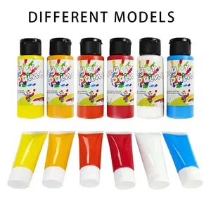 KHY Round Shape For School Children Kid Mix Your Own Paint Set Highcapacity Paints Funny Finger Painting Kit