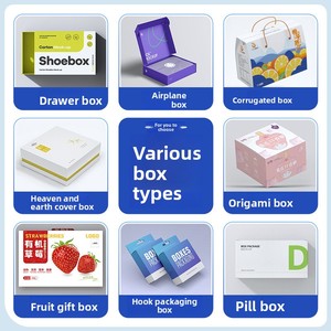Caja de Cartón Corrugado Impresa Personalizada, Engrosada y Reciclable, para Ropa, Joyería, Calcetines, Cajas de Regalo, Promoción de Supermercado - Product Image 4