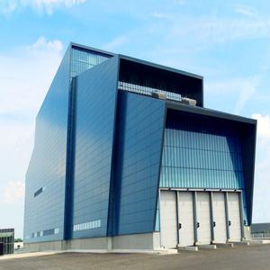 Bâtiments et entrepôts préfabriqués en structure acier à assemblage rapide, portables, pour projets de stations-service à auvent gazéifié, conformes aux normes CE - Product Image 1