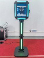 Support de photomaton en forme de diamant à hauteur réglable pour iPad 11'', 12,9'', 13'' – Étui de voyage pour événements et mariages