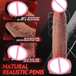 11 inç canavar büyük yapay penis gerçekçi siyah Flesh renk kahve tasarım sıvı silikon yumuşak su geçirmez çevre dostu yetişkin kullanımı - Product Image 4