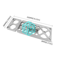 Pince de positionnement carrée en alliage d'aluminium pour rail de guidage de scie circulaire électrique, plaque d'arrêt à angle de 90 degrés pour le travail du bois