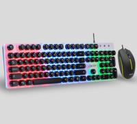 Acer OCC205 Combo Keyboard dan Mouse Berkabel dengan Sensasi Mekanis, 104 Tombol, Lampu Latar Warna-Warni, 3 Tombol, DPI