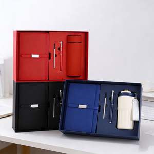 Ensemble cadeau de bureau personnalisé, articles promotionnels, carnet en PU, papeterie d'entreprise, coffret cadeau avec stylo - Product Image 5