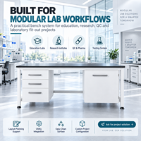 Mach-Aire TL Armoire de suspension de laboratoire moderne personnalisable à cadre en H pour R&D, hôpitaux et écoles, anti-corrosion/résistante aux acides