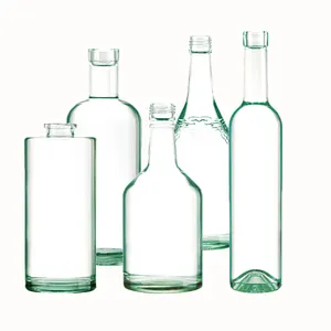 Bouteille en verre whisky 1000ml 750ml 500ml 350ml, contenant neuf, meilleures ventes