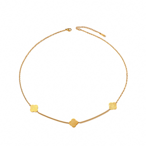 Collier en acier inoxydable PVD avec inscription Sabr <span class=keywords><strong>Shukr</strong></span> Tawakkul (Patience, Gratitude, Confiance) - Bijou de mode musulman islamique arabe - Cadeau de l'Aïd - Product Image 5