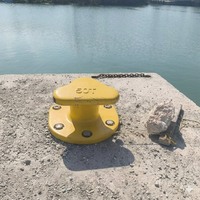 Borne d'amarrage marine double en fonte ductile SG haute capacité avec support OEM et certificat CCS/BV