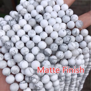 Perline Rotonde in Pietra Naturale di Alta Qualità 4/6/8/10/12mm Turchese Bianco <span class=keywords><strong>Howlite</strong></span> - Product Image 3