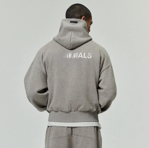 Sudadera con Capucha Holgada con Forro Polar y Estampado de Corazones para Hombre, Sudadera Clásica con Capucha para Hombre, Sudadera de Invierno para Hombre, Nueva Llegada - Product Image 3