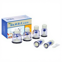 Ensemble de ventouses de massage corporel en plastique certifié CE KangZhu Rotary Twist Top 6-Cups