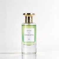 Flacon de parfum en verre vide coloré le plus vendu, 50 ml, cylindrique, avec bouchon en alliage de zinc