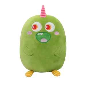 Kawaii mostro peluche peluche peluche peluche con simulazione di espressione del sorriso per bambini - Product Image 1