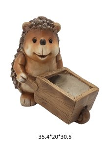 Decorazione Natalizia da <span class=keywords><strong>Giardino</strong></span> a Forma di <span class=keywords><strong>Riccio</strong></span> in Resina, Scultura Animale Realistica Dipinta a Mano, Ornamento Venduto Direttamente dalla Fabbrica - Product Image 1