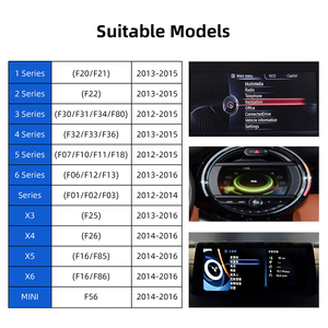 Système multimédia sans fil Apple CarPlay Android Auto Mirror Link pour BMW NBT F10 F20 F30 F15 Série 134567 <span class=keywords><strong>X1</strong></span> X3 X4 X5 X6 MINI - Product Image 3