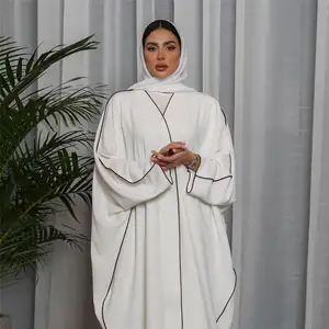 white korean dresses eid Clothing jilbab muslim dresses dubai abaya