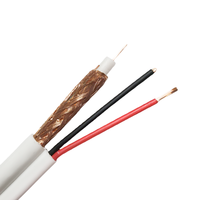 Câble coaxial SDI flexible long à conducteur solide ZhongTong RG59, conducteur en cuivre HD 3G/12G, gaine en PVC/PE, 10M-100M
