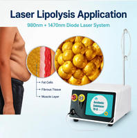Équipement de liposuccion Vaser Lipo, canule de liposuccion pour amincissement des graisses, laser diode 980/1470 nm, lipolyse endolaser, machine de lifting