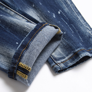 Nuovo arrivo personalizzi il Logo con foro digitale per la stampa a catena decorativa <span class=keywords><strong>di</strong></span> marca alla moda <span class=keywords><strong>pantaloni</strong></span> in Denim <span class=keywords><strong>da</strong></span> <span class=keywords><strong>uomo</strong></span> bei Jeans - Product Image 5