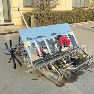 Hand-<b>Pushed</b> Transplanter 4 Rows <b>Light</b> Weight Easy To Operate For Rice Farming - Product Image 1