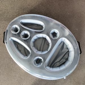 Joyee PVC Inflatable Ice Buckets <strong>Beverage</strong> Tubs for Fruit Drink Wine <strong>Pool</strong> Floating Cup <strong>Holder</strong> for Water Park Beach Party - Product Image 3