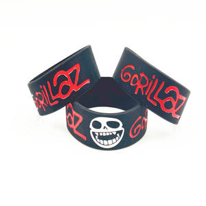 Braccialetto in silicone inciso da 1 pollice con bracciale musicale con nome e logo in silicone e braccialetti in silicone - Product Image 3