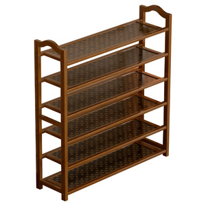 Bamboo and wood <b>shoe</b> rack, home entrance, indoor multi-layer simple <b>shoe</b> cabinet, <b>space</b>-<b>saving</b>, large-capacity <b>storage</b> rack - Product Image 5