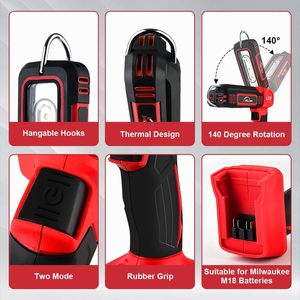 21V <b>LED</b> Cordless Work Flash <b>Light</b> Emergency Handheld Portable Adjustable Battery Power <b>Led</b> WD-STL01 <b>Led</b> <b>Light</b> Strip 21v - Product Image 4