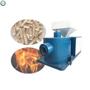 Small Industrial Biomass Gasifier Smokeless Portable Wood Pellet Stove Burner Wood Chips Sawdust Biomass Pellet Burner