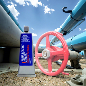 El curado rápido resiste la gasolina 80003, sellador de juntas rojo y marrón, pegamento de rosca de tubería de 311G para equipos de almacenamiento químico, sellado de tuberías - Product Image 1