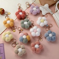 M 2026 Meilleures ventes Mini poupée porte-clés en peluche motif fleur, jouet en peluche mignon, pendentif de sac
